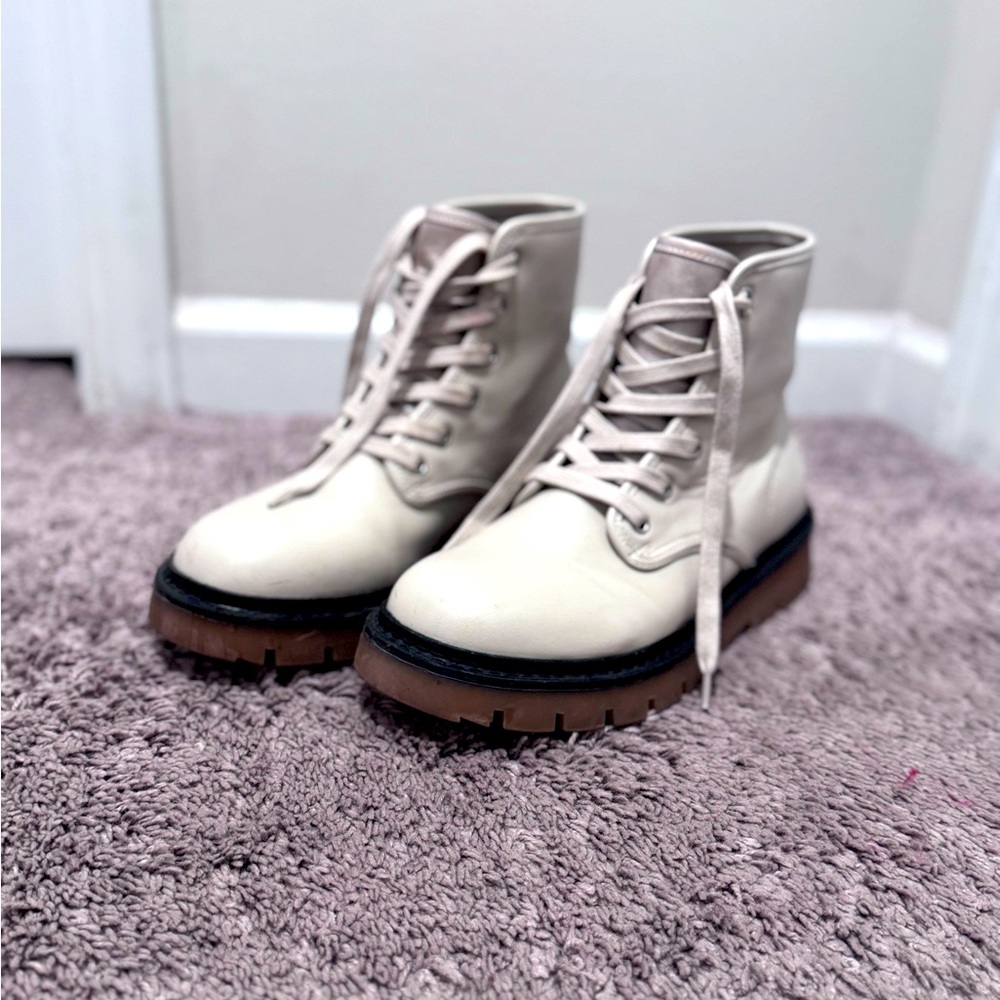 Zara cream boots